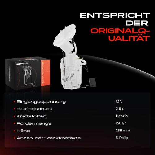 1x Kraftstoffpumpe für VW Golf V Audi A3 Sportback TT Seat Altea XL Skoda Octavia II Combi 2003-2015 Bild 1x Kraftstoffpumpe für VW Golf V Audi A3 Sportback TT Seat Altea XL Skoda Octavia II Combi 2003-2015