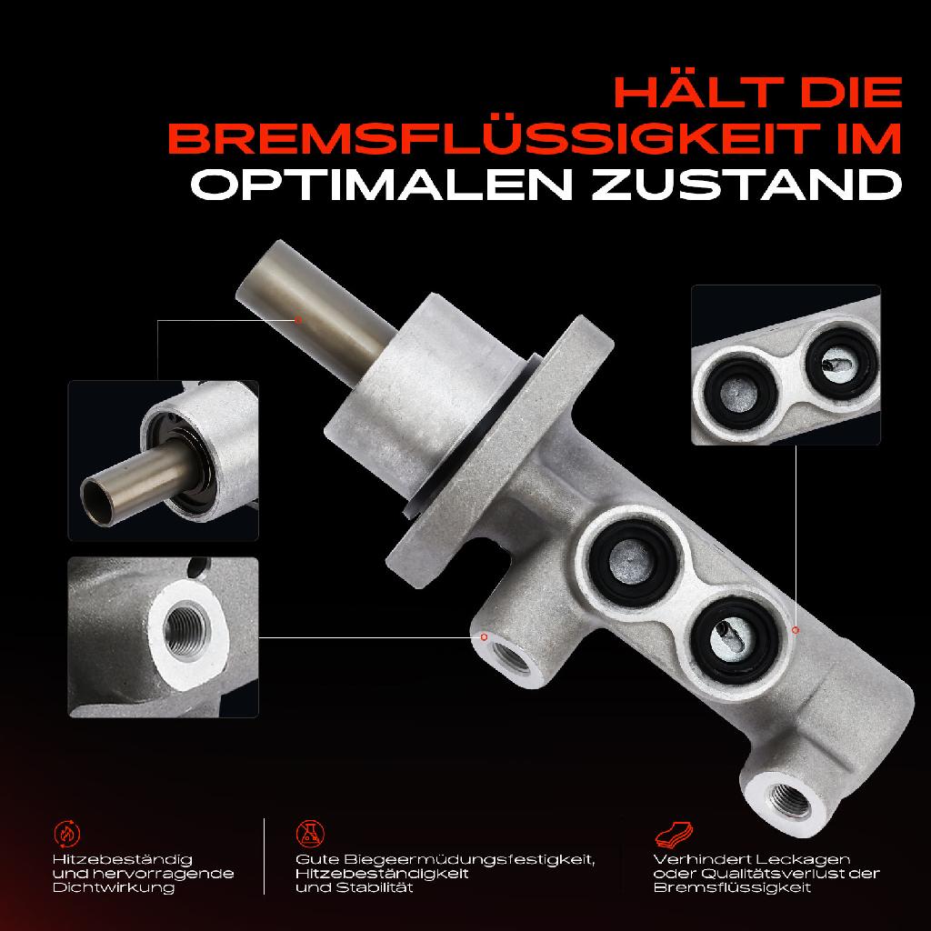 1x Hauptbremszylinder Bremszylinder für Nissan Micra III K12 Note E11 NE11 Renault Clio III Modus