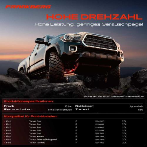 Frankberg 1x Servopumpe hydraulisch für Ford Transit Bus Kasten E Transit Tourneo 2.0L Bild Frankberg 1x Servopumpe hydraulisch für Ford Transit Bus Kasten E Transit Tourneo 2.0L