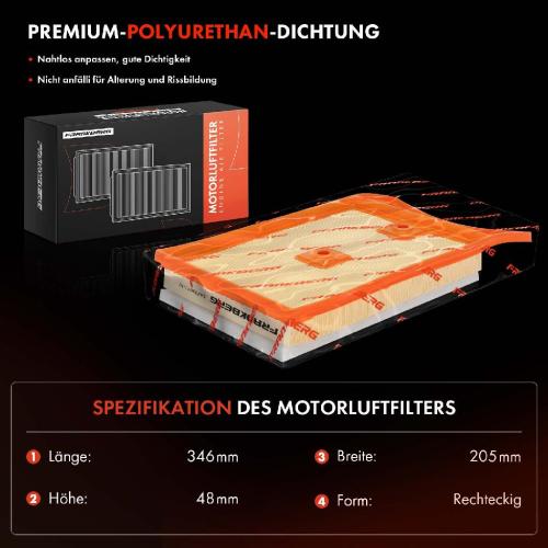2x Luftfilter Filtereinsatz für VW Golf III 1H1 1H5 1E7 IV 1E7 Vento 1H2 Bild 2x Luftfilter Filtereinsatz für VW Golf III 1H1 1H5 1E7 IV 1E7 Vento 1H2