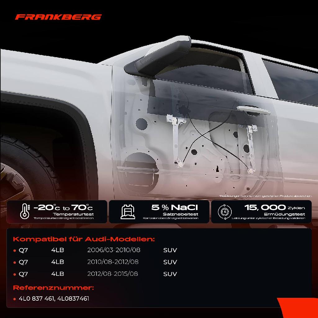 1x Fensterheber Vorne Links für Audi Q7 4LB SUV