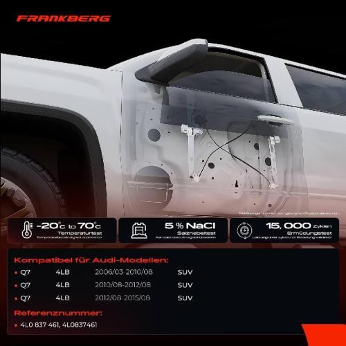 Frankberg 1x Fensterheber Vorne Links für Audi Q7 4LB SUV Bild Frankberg 1x Fensterheber Vorne Links für Audi Q7 4LB SUV