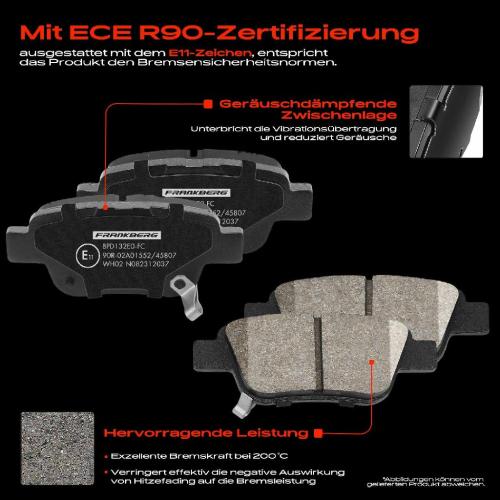 4x Bremsbeläge Hinterachse für Toyota Avensis Station Wagon Stufenheck Corolla Verso 2003-2009 Bild 4x Bremsbeläge Hinterachse für Toyota Avensis Station Wagon Stufenheck Corolla Verso 2003-2009