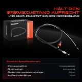1x Seilzug Feststellbremse Hinterachse beidseitig für Peugeot 207 CC WD WA WC 2006-2015