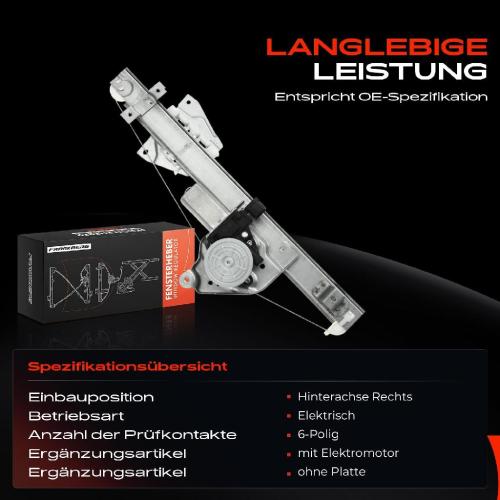 1x Fensterheber Hinten Rechts für Mitsubishi Pajero IV V8W Pajero III V6W Bild 1x Fensterheber Hinten Rechts für Mitsubishi Pajero IV V8W Pajero III V6W