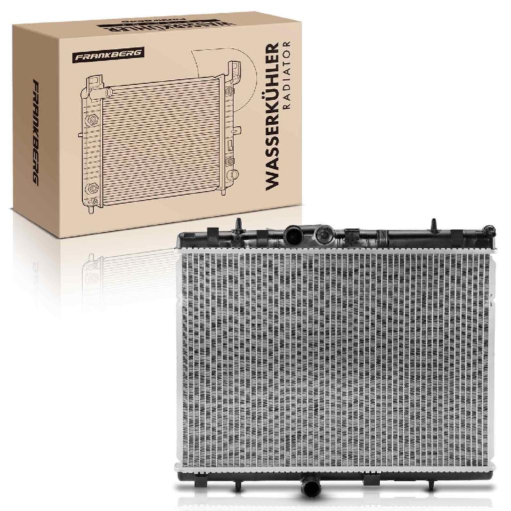 Frankberg 1x Kühler Wasserkühler Motorkühler für Citroën C3 C4 DS3 Opel Peugeot 207 208 2008