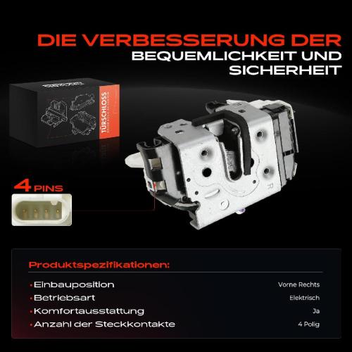 1x Türschloss Vorne Rechts für Jeep Wrangler II III 2.4L 2.5L 4.0L 2.8L 3.6L 3.8L Bj ab 2005 Bild 1x Türschloss Vorne Rechts für Jeep Wrangler II III 2.4L 2.5L 4.0L 2.8L 3.6L 3.8L Bj ab 2005