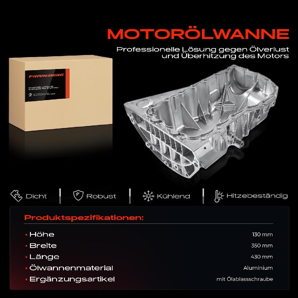 1x Ölwanne Motorölwanne für Nissan X-Trail Renault Laguna 3 Megane Scénic 3 Fluence 2.0L