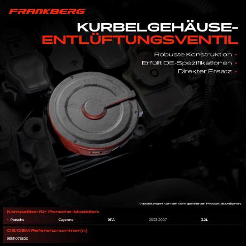 1x Ventil Kurbelgehäusentlüftung für Porsche Cayenne 9PA 3.2L 2003-2007 Bild 1x Ventil Kurbelgehäusentlüftung für Porsche Cayenne 9PA 3.2L 2003-2007
