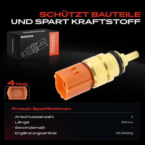 Frankberg 1x Kühlmitteltemperatur Sensor Temperatursensor für Hyundai Atos Equus/Centennial Getz Grand Santa Fé KIA Bild Frankberg 1x Kühlmitteltemperatur Sensor Temperatursensor für Hyundai Atos Equus/Centennial Getz Grand Santa Fé KIA