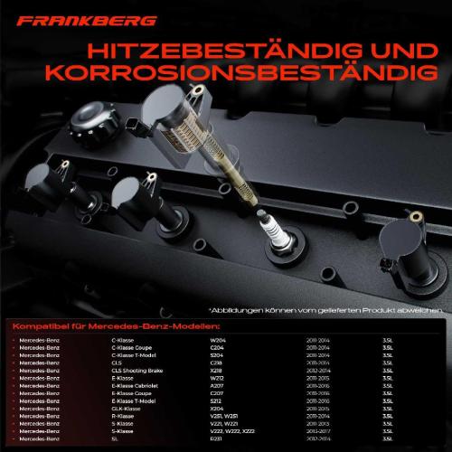 Frankberg 1x Zündmodul Zündspule für Mercedes-Benz W204 C204 S204 C218 X218 W212 A207 C207 S212 X204 Bild Frankberg 1x Zündmodul Zündspule für Mercedes-Benz W204 C204 S204 C218 X218 W212 A207 C207 S212 X204