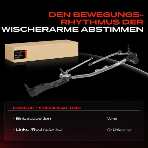 1x Wischergestänge Vorne für BMW 5er E60 Touring E61 2001-2010 Bild 1x Wischergestänge Vorne für BMW 5er E60 Touring E61 2001-2010
