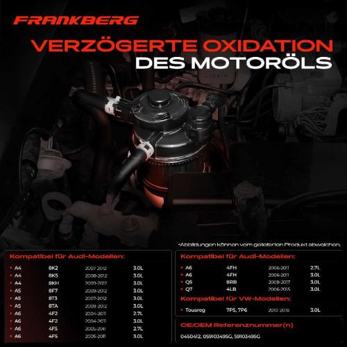 1x Ventil Kurbelgehauseentluftung für VW Touareg 7P Audi A4 B8 A6 C6 Q5 8R 3.0L Bild 1x Ventil Kurbelgehauseentluftung für VW Touareg 7P Audi A4 B8 A6 C6 Q5 8R 3.0L