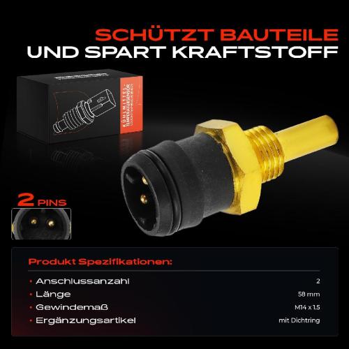 1x Sensor Kühlmitteltemperatur für Mercedes-Benz W202 S202 CLK C208 W124 Sprinter Bild 1x Sensor Kühlmitteltemperatur für Mercedes-Benz W202 S202 CLK C208 W124 Sprinter