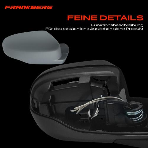 Frankberg 1x Außenspiegel Rechts für Renault Clio III BR0/1 CR0/1 Grandtour KR0/1 2005-2014 Bild Frankberg 1x Außenspiegel Rechts für Renault Clio III BR0/1 CR0/1 Grandtour KR0/1 2005-2014