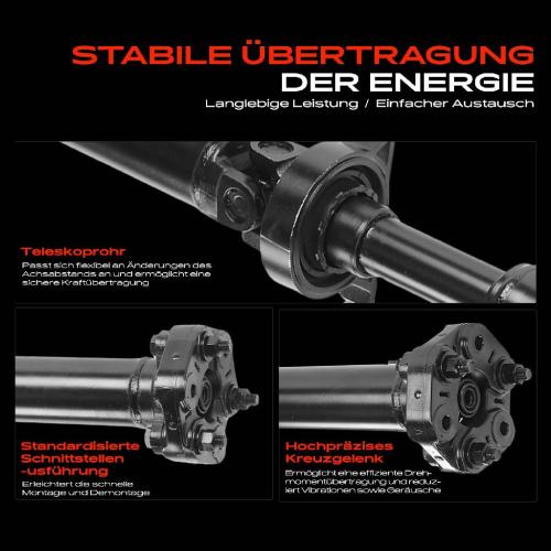 Frankberg 1x Kardanwelle Gelenkwelle Hinterachse für BMW X3 E83 2.5L 2004-2006 Bild Frankberg 1x Kardanwelle Gelenkwelle Hinterachse für BMW X3 E83 2.5L 2004-2006