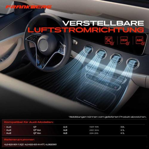1x Luftdüse Armaturenbrett Vorne Links für Audi Q7 Van 4LB 2007-2015 Bild 1x Luftdüse Armaturenbrett Vorne Links für Audi Q7 Van 4LB 2007-2015