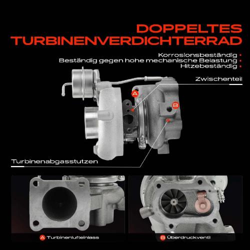 1x Abgasturbolader für Toyota Land Cruiser J7 JL7 Land Cruiser 80 J8 4.2L 1990-1999 Bild 1x Abgasturbolader für Toyota Land Cruiser J7 JL7 Land Cruiser 80 J8 4.2L 1990-1999