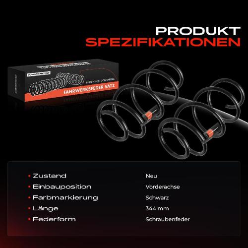 2x Fahrwerksfeder Vorderachse für Hyundai i30 GD GD KIA Cee'D JD Sportswagon 2011-2018 Bild 2x Fahrwerksfeder Vorderachse für Hyundai i30 GD GD KIA Cee'D JD Sportswagon 2011-2018
