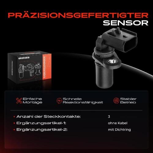 1x Kurbelwellensensor Impulsgeber für Chrysler Neon II PT Cruiser Sebring Voyager IV Dodge Jeep Bild 1x Kurbelwellensensor Impulsgeber für Chrysler Neon II PT Cruiser Sebring Voyager IV Dodge Jeep