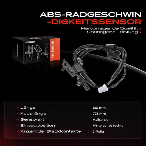 Frankberg 1x ABS Sensor Hinterachse rechts für Hyundai Grandeur Sonata V 2.2L 2.4L 3.3L 2.0L 2005-2011 Bild Frankberg 1x ABS Sensor Hinterachse rechts für Hyundai Grandeur Sonata V 2.2L 2.4L 3.3L 2.0L 2005-2011