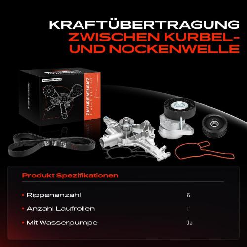 1x Keilrippenriemensatz Wasserpumpe für Mercedes-Benz W203 W202 W210 W211 W220 W163 W463 Bild 1x Keilrippenriemensatz Wasserpumpe für Mercedes-Benz W203 W202 W210 W211 W220 W163 W463