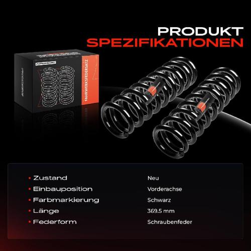 2x Fahrwerksfeder Vorderachse für Nissan NP300 Navara D40 2.5L Bj ab 2005 Bild 2x Fahrwerksfeder Vorderachse für Nissan NP300 Navara D40 2.5L Bj ab 2005