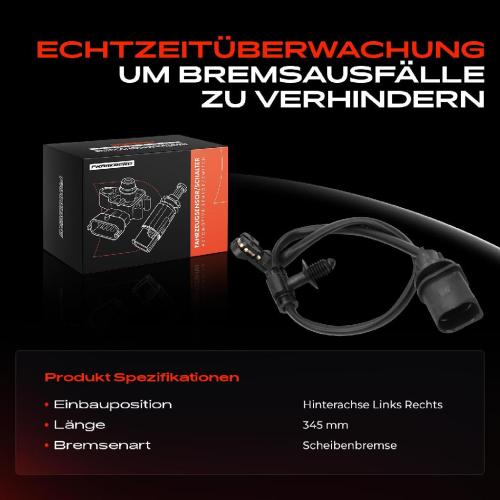 Frankberg 1x Warnkontakt Bremsbelagverschleiß Hinterachse für Audi A6 4A A7 4K Q5 FY Q8 E-Tron Bild Frankberg 1x Warnkontakt Bremsbelagverschleiß Hinterachse für Audi A6 4A A7 4K Q5 FY Q8 E-Tron