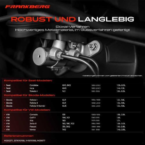 1x Hauptbremszylinder Bremszylinder für VW Golf 2 3 1H Polo Passat Transporter T4 Bild 1x Hauptbremszylinder Bremszylinder für VW Golf 2 3 1H Polo Passat Transporter T4