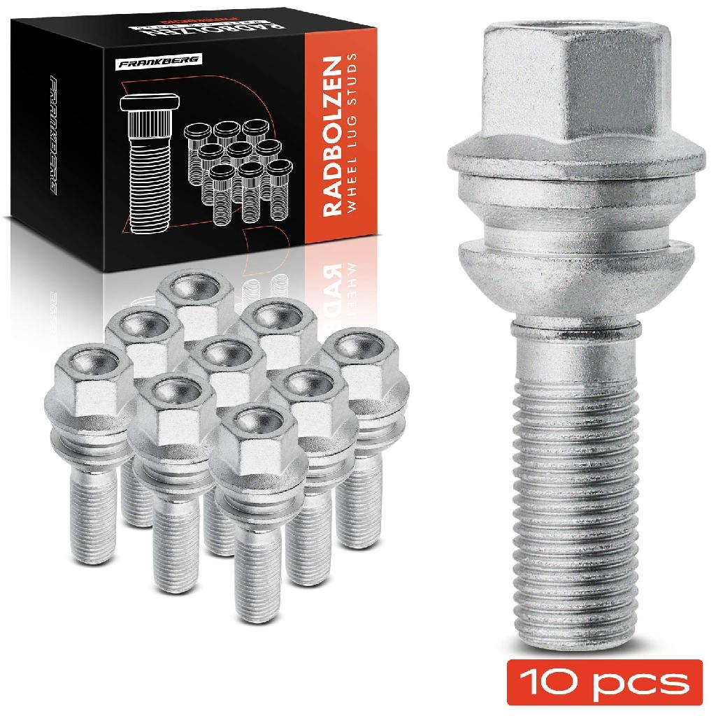 Frankberg 10x Radschraube für VW Touareg Transporter T5 Multivan Audi Q7 Porsche