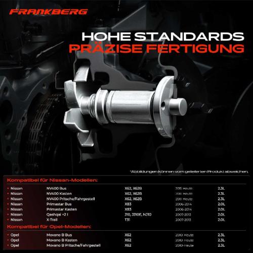 Frankberg 1x Wasserpumpe Kühlwasserpumpe für Renault Laguna Megane Nissan NV400 X-Trail Opel Bild Frankberg 1x Wasserpumpe Kühlwasserpumpe für Renault Laguna Megane Nissan NV400 X-Trail Opel
