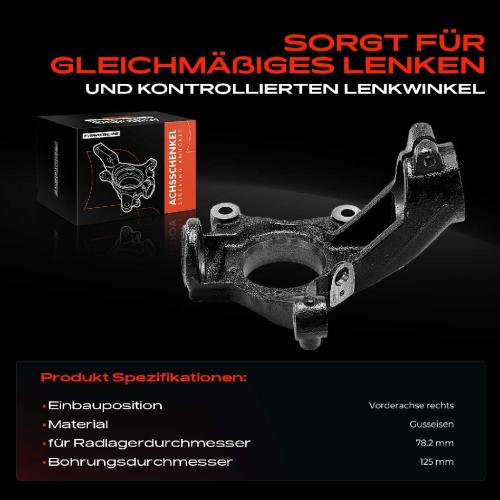 Frankberg 1x Achsschenkel Radaufhängung Vorderachse Rechts für Ford Transit FB FC FD FS FZ FA FM FN Bild Frankberg 1x Achsschenkel Radaufhängung Vorderachse Rechts für Ford Transit FB FC FD FS FZ FA FM FN