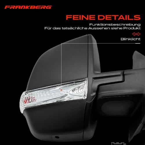 Frankberg 1x Außenspiegel Rechts für Fiat Doblo Cargo 263 Opel Combo X12 Bj ab 2010 Bild Frankberg 1x Außenspiegel Rechts für Fiat Doblo Cargo 263 Opel Combo X12 Bj ab 2010
