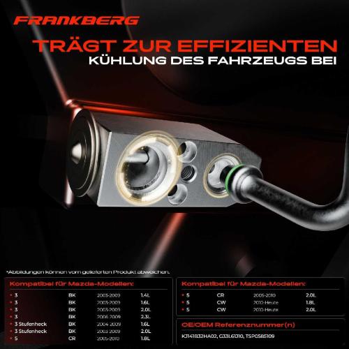 1x Expansionsventil Klimaanlage für Mazda 3 Stufenheck BK 5 CR19 CW Bild 1x Expansionsventil Klimaanlage für Mazda 3 Stufenheck BK 5 CR19 CW