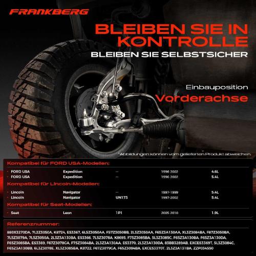 1x Querlenker Satz Vorderachse für FORD USA Expedition Lincoln Navigator Seat Leon 4.6L 5.4L 1.9L 1996-2010 Bild 1x Querlenker Satz Vorderachse für FORD USA Expedition Lincoln Navigator Seat Leon 4.6L 5.4L 1.9L 1996-2010