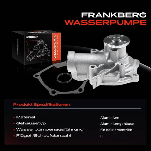 1x Wasserpumpe Kühlwasserpumpe für Mitsubishi Lancer VII EVO Outlander I Grandis 2.0L 2.4L Bild 1x Wasserpumpe Kühlwasserpumpe für Mitsubishi Lancer VII EVO Outlander I Grandis 2.0L 2.4L