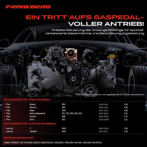 Frankberg 1x Drosselklappe Drosselklappenstutzen für Fiat Brava I Idea Punto Stilo Lancia 1.2L Bild Frankberg 1x Drosselklappe Drosselklappenstutzen für Fiat Brava I Idea Punto Stilo Lancia 1.2L