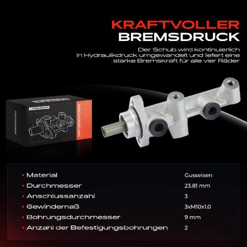 1x Hauptbremszylinder Bremszylinder für Mercedes-Benz 123 W116 W126 R107 Volvo 740 Bild 1x Hauptbremszylinder Bremszylinder für Mercedes-Benz 123 W116 W126 R107 Volvo 740