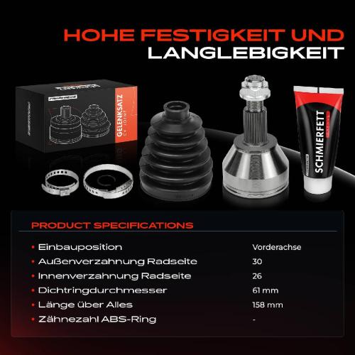 1x Antriebswelle Gelenksatz Vorderachse für Alfa Romeo 159 Sportwagon Brera Spider Bild 1x Antriebswelle Gelenksatz Vorderachse für Alfa Romeo 159 Sportwagon Brera Spider