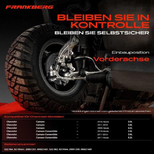 1x Querlenker Vorderachse für Chevrolet Camaro Camaro Convertible 2.0L 3.6L 6.2L Bj ab 2009 Bild 1x Querlenker Vorderachse für Chevrolet Camaro Camaro Convertible 2.0L 3.6L 6.2L Bj ab 2009