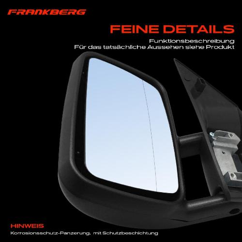 Frankberg 1x Außenspiegel Links für Mercedes Sprinter 2-T B901 B902 3-T B903 4-T B904 1995-2006 Bild Frankberg 1x Außenspiegel Links für Mercedes Sprinter 2-T B901 B902 3-T B903 4-T B904 1995-2006