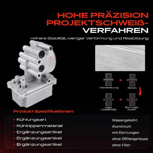 Frankberg 1x Ölkühler Motoröl für Ford Mondeo III B5Y Transit FA FM FN X-Type CF1 2.0L 2.2L Bild Frankberg 1x Ölkühler Motoröl für Ford Mondeo III B5Y Transit FA FM FN X-Type CF1 2.0L 2.2L