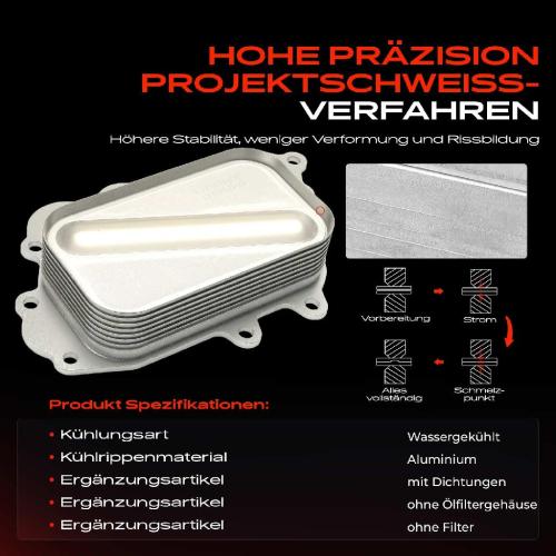 1x Ölkühler Motoröl für Mercedes-Benz A-Klasse W169 B-Klasse W245 160 180 200 CDI Bild 1x Ölkühler Motoröl für Mercedes-Benz A-Klasse W169 B-Klasse W245 160 180 200 CDI