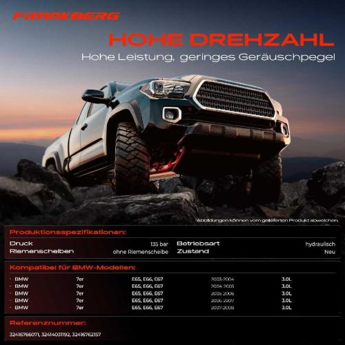 1x Servopumpe hydraulisch für BMW 7er E65 E66 E67 730i/Li 2003-2008 Bild 1x Servopumpe hydraulisch für BMW 7er E65 E66 E67 730i/Li 2003-2008