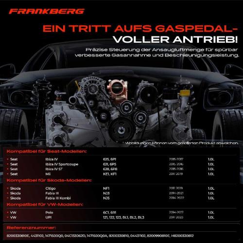 1x Drosselklappe Drosselklappenstutzen für VW Polo Seat Ibiza 4 Skoda Fabia Citigo Bild 1x Drosselklappe Drosselklappenstutzen für VW Polo Seat Ibiza 4 Skoda Fabia Citigo