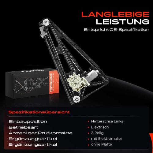 1x Fensterheber Hinten Links für BMW E38 728I 730I 735I 740I 750I 94-01 Bild 1x Fensterheber Hinten Links für BMW E38 728I 730I 735I 740I 750I 94-01