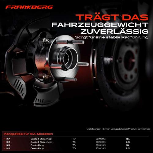 2x Radnabe Radlagersatz Hinten für KIA Cerato II Stufenheck Koup 1.6L 2.0L 2009-2013 Bild 2x Radnabe Radlagersatz Hinten für KIA Cerato II Stufenheck Koup 1.6L 2.0L 2009-2013