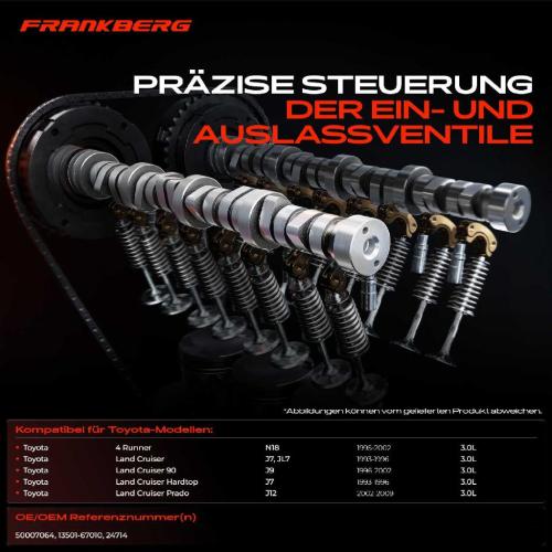 1x Nockenwelle für Toyota 4 Runner N18 Land Cruiser J7 J9 3.0L 1993-2009 Bild 1x Nockenwelle für Toyota 4 Runner N18 Land Cruiser J7 J9 3.0L 1993-2009