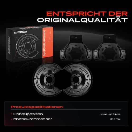 4x Ankerblech Bremsscheibe Vorne und Hinten für Opel Astra G CC T98 F35 Vauxhall Bild 4x Ankerblech Bremsscheibe Vorne und Hinten für Opel Astra G CC T98 F35 Vauxhall
