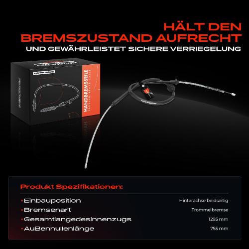 1x Seilzug Feststellbremse Hinterachse beidseitig für Smart Fortwo Cabriolet Coupe 453 0.9L 1.0L Bj ab 2014 Bild 1x Seilzug Feststellbremse Hinterachse beidseitig für Smart Fortwo Cabriolet Coupe 453 0.9L 1.0L Bj ab 2014
